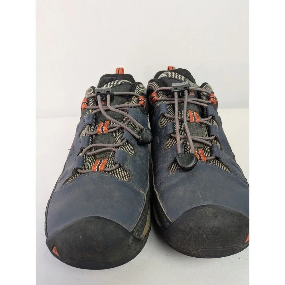 Keen Boys Sz 5 Targhee Hiking Trail Shoes Waterproof Bungee Pull Active Sneakers